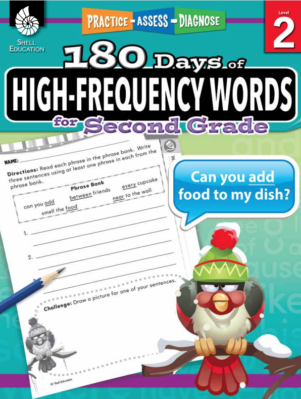 180 Days of High-Frequency Words for Second Grade