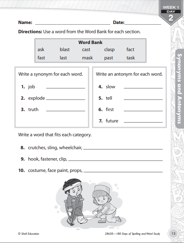 180 Days of Spelling and Word Study for Second G