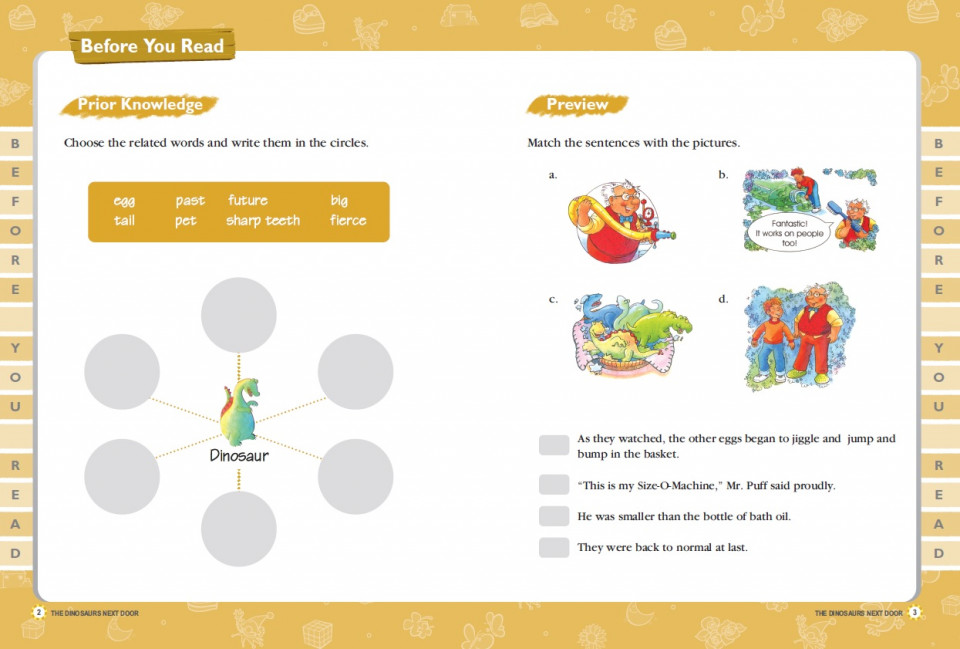 Usborne Young Reading Level 1-08 Set / The Dinosaurs Next Door (Workbook+CD)