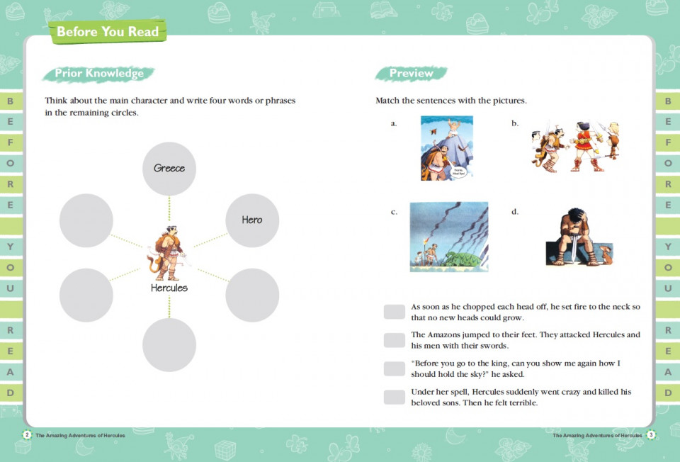 Usborne Young Reading Level 2-03 Set / The Amazing Adventures of Hercules (Workbook+CD) 