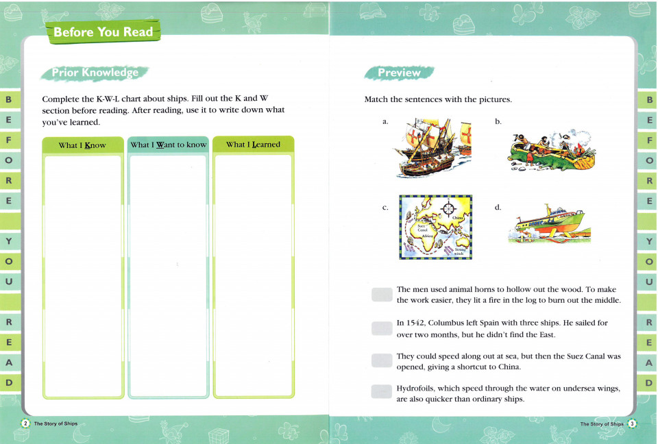 Usborne Young Reading Level 2-23 Set / The Story of Ships (Workbook+CD)