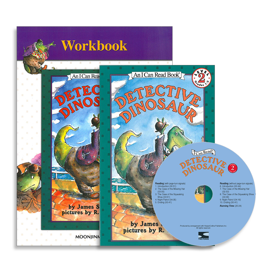 I Can Read Level 2-08 Set / Detective Dinosaur (Book+CD+Workbook)