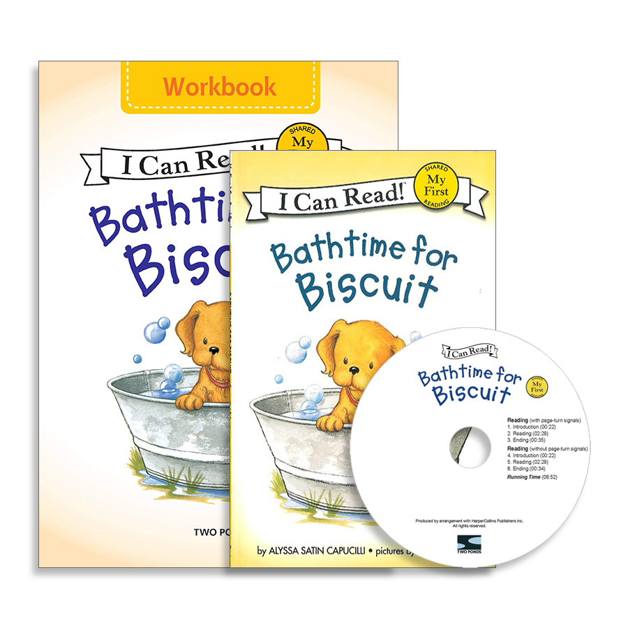 I Can Read ! My First -01 Set / Bathtime For Biscuit (Book+CD+Workbook)