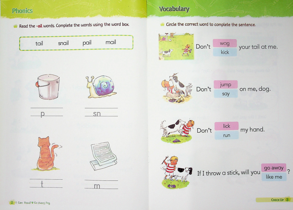 I Can Read ! My First -09 Set / Go away, dog (Book+CD+Workbook)