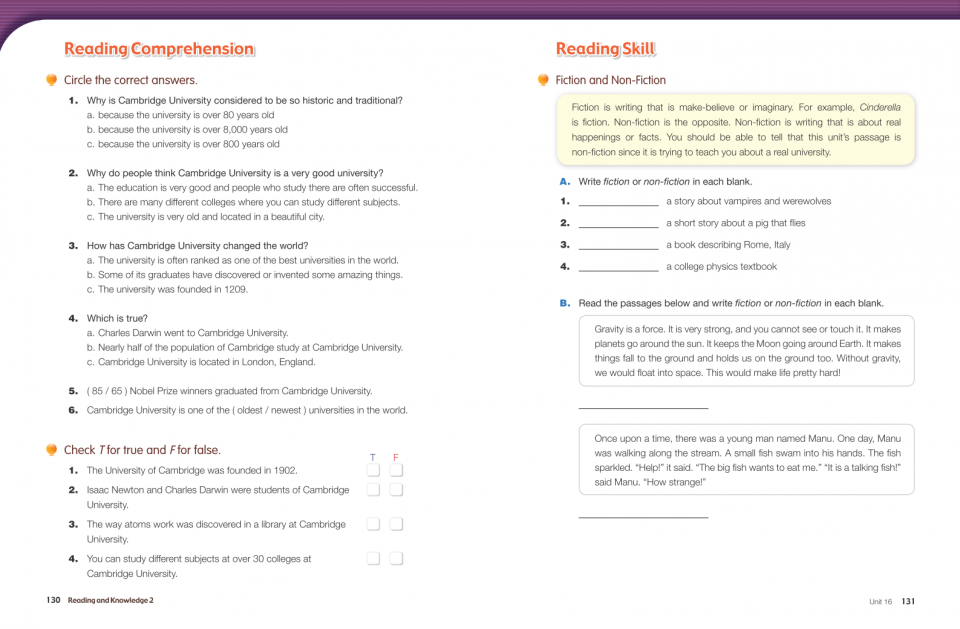 Reading and Knowledge 2 : Student Book with Audio CD