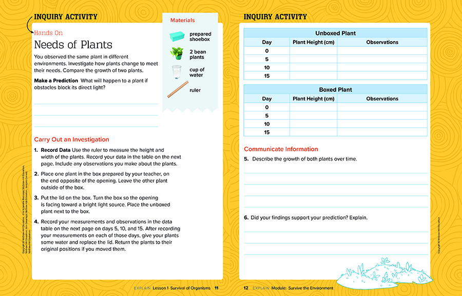 Inspire Science G3 Student Book Unit 3