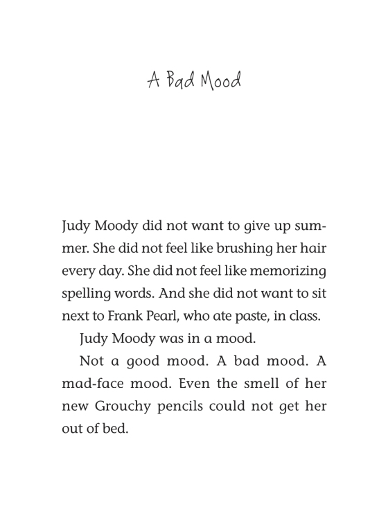 Judy Moody 01 / Judy Moody Was in a Mood