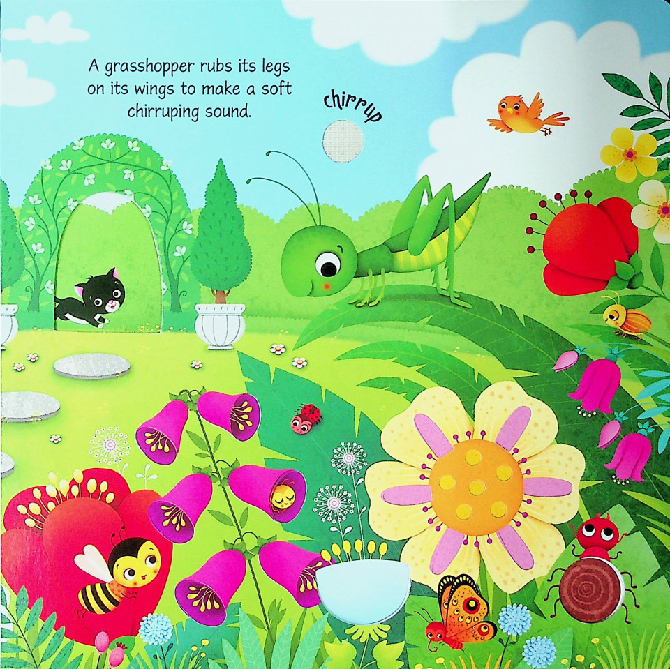 Usborne Touchy Feely Garden Sounds (Sound Panel)