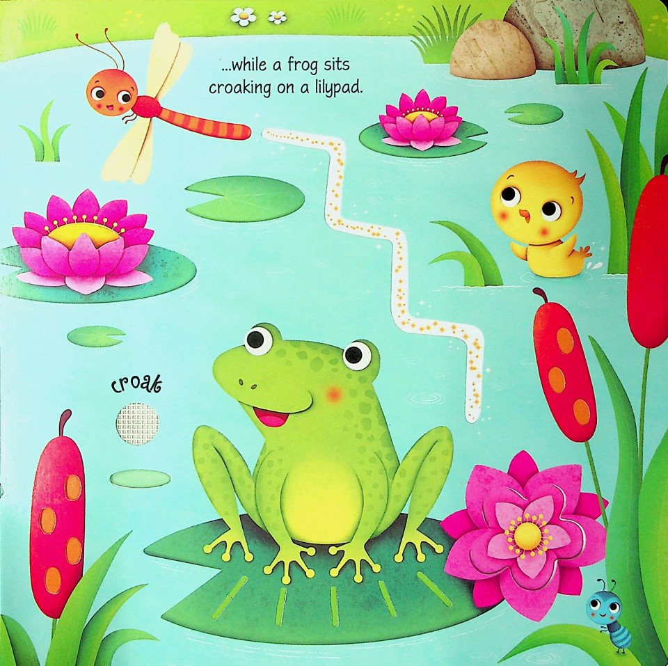 Usborne Touchy Feely Garden Sounds (Sound Panel)