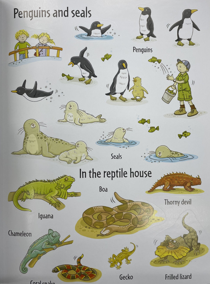 Usborne First Sticker Book Zoo