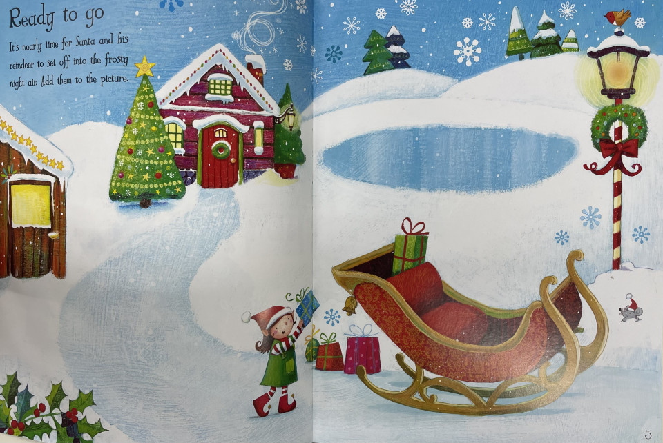Usborne First Sticker Book: Santa