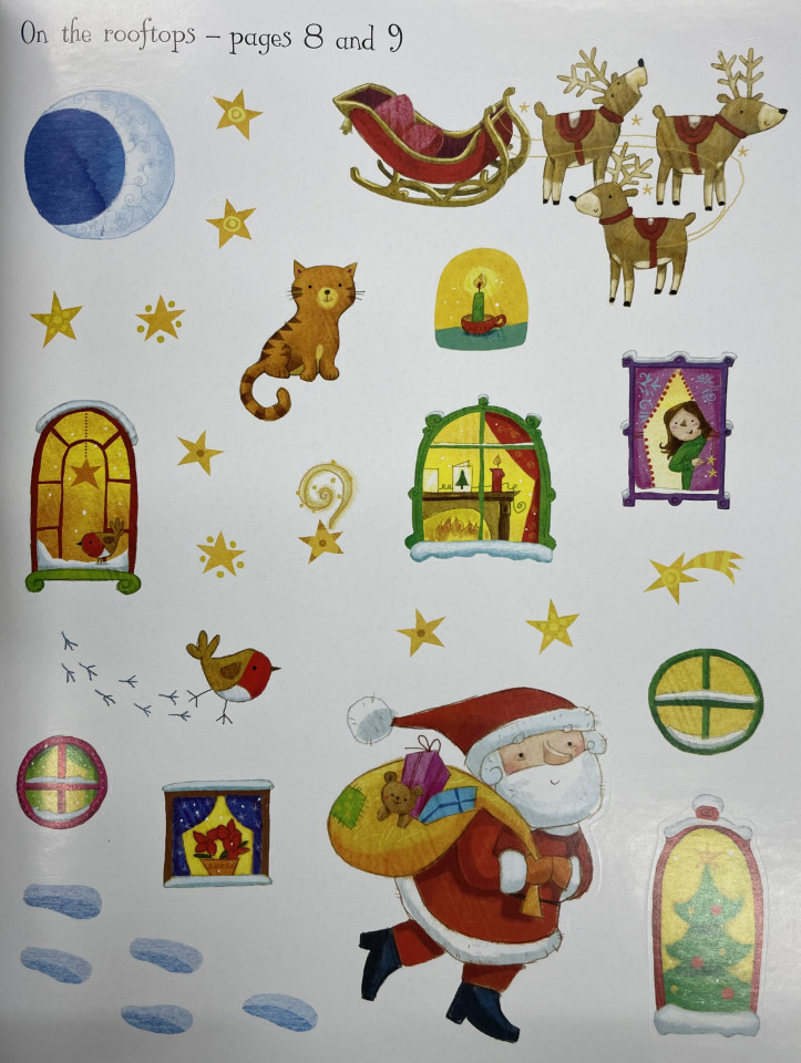 Usborne First Sticker Book: Santa