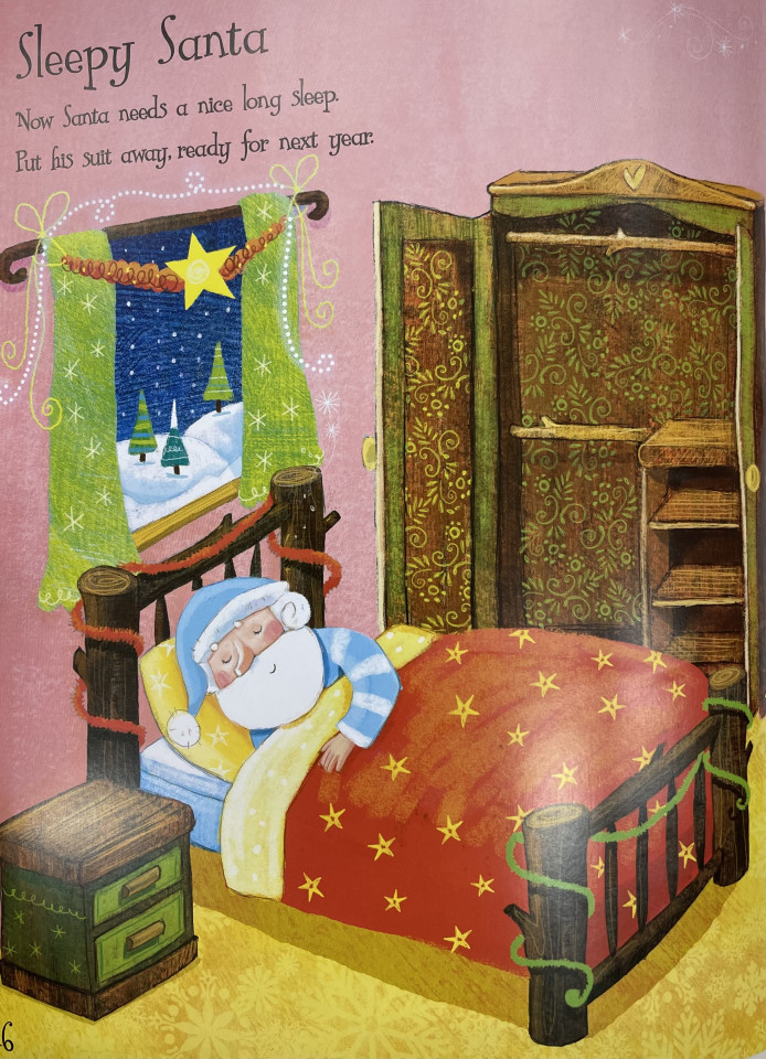 Usborne First Sticker Book: Santa