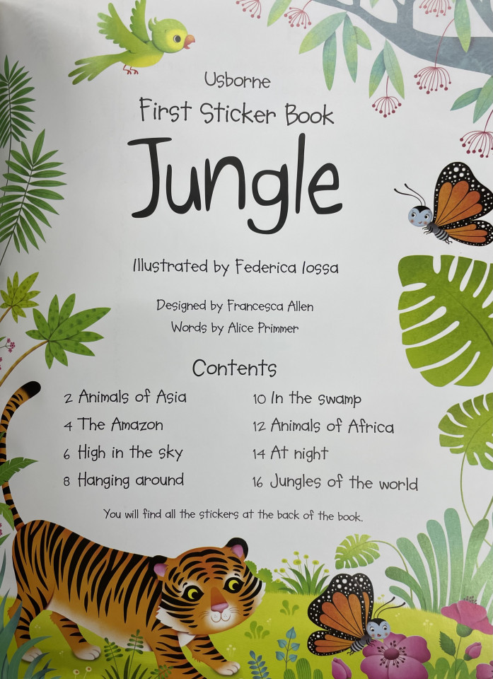 Usborne First Sticker Book: Jungle