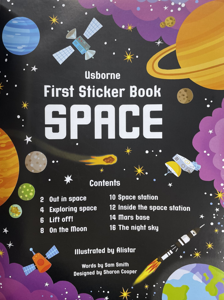 Usborne First Sticker Book: Space