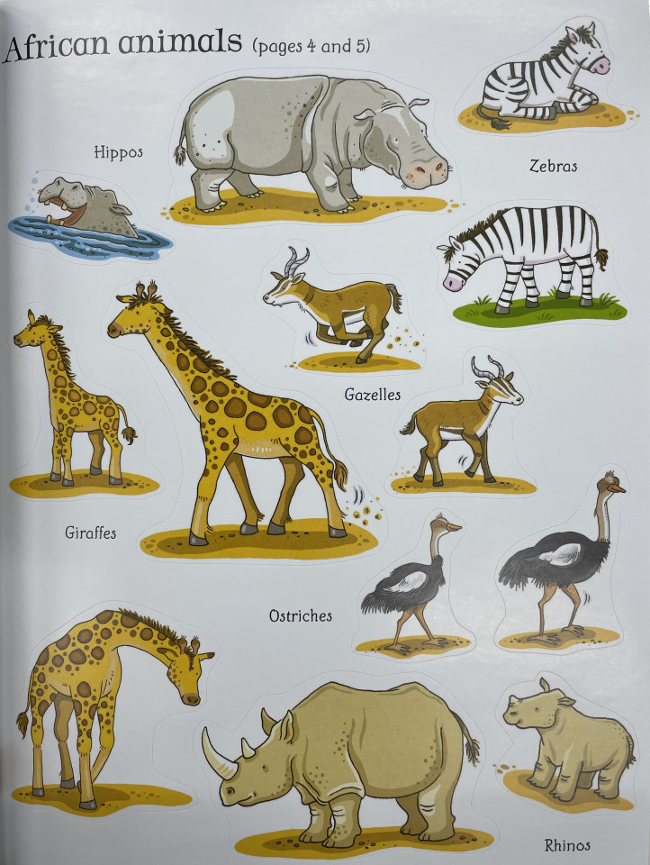 Usborne Sticker & Colouring Book / Zoo