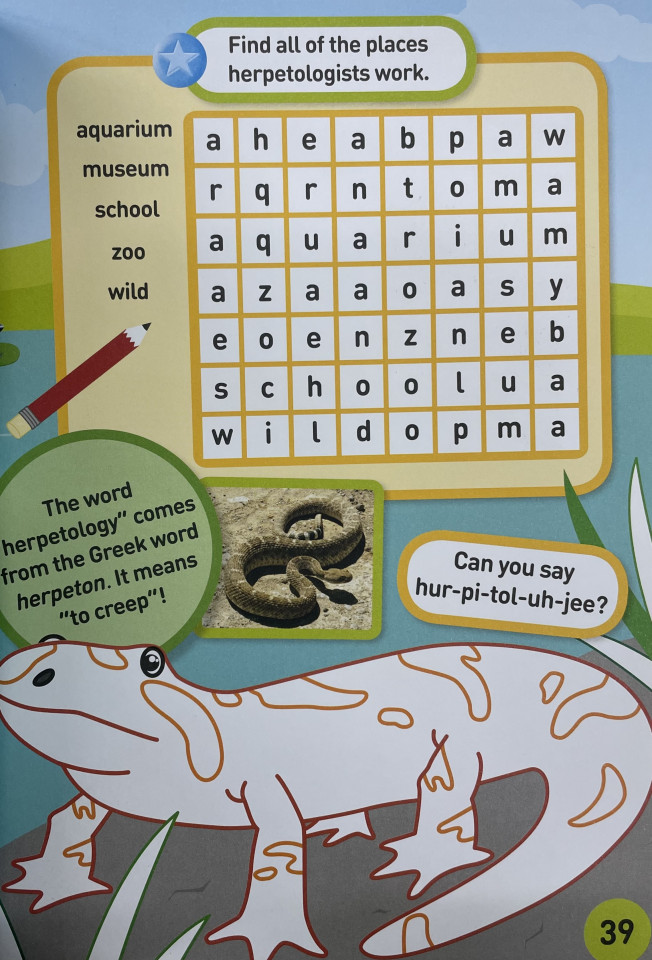 National Geographic Kids Reptiles and Amphibians Sticker Activity Book