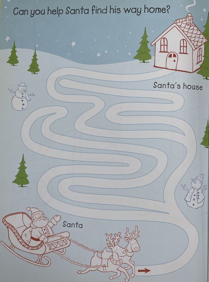 Usborne Sticker & Colouring Book / Christmas