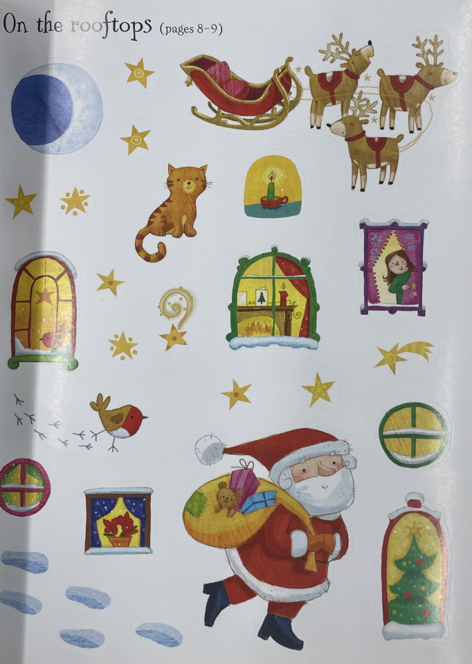 Usborne Sticker & Colouring Book / Santa (2017)