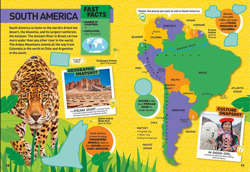 National Geographic Kids World Atlas Sticker Activity Book