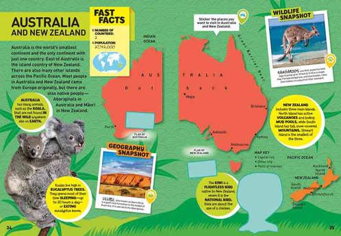National Geographic Kids World Atlas Sticker Activity Book