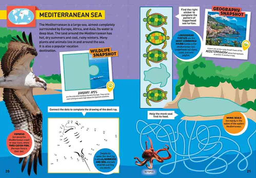 National Geographic Kids World Atlas Sticker Activity Book