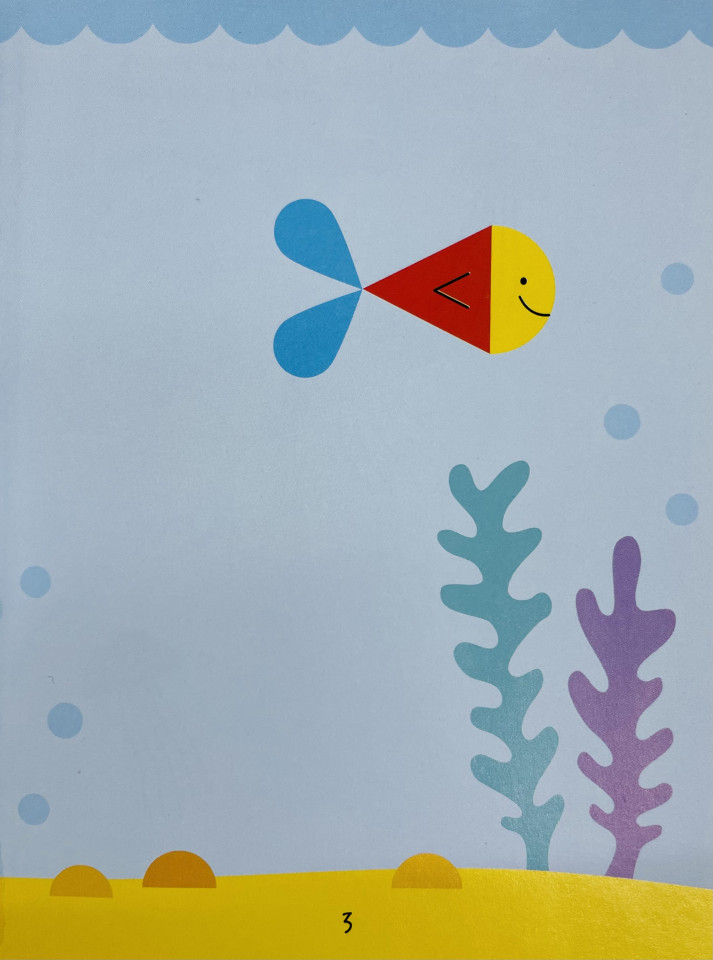 Usborne minis Sticker Shapes Under the Sea