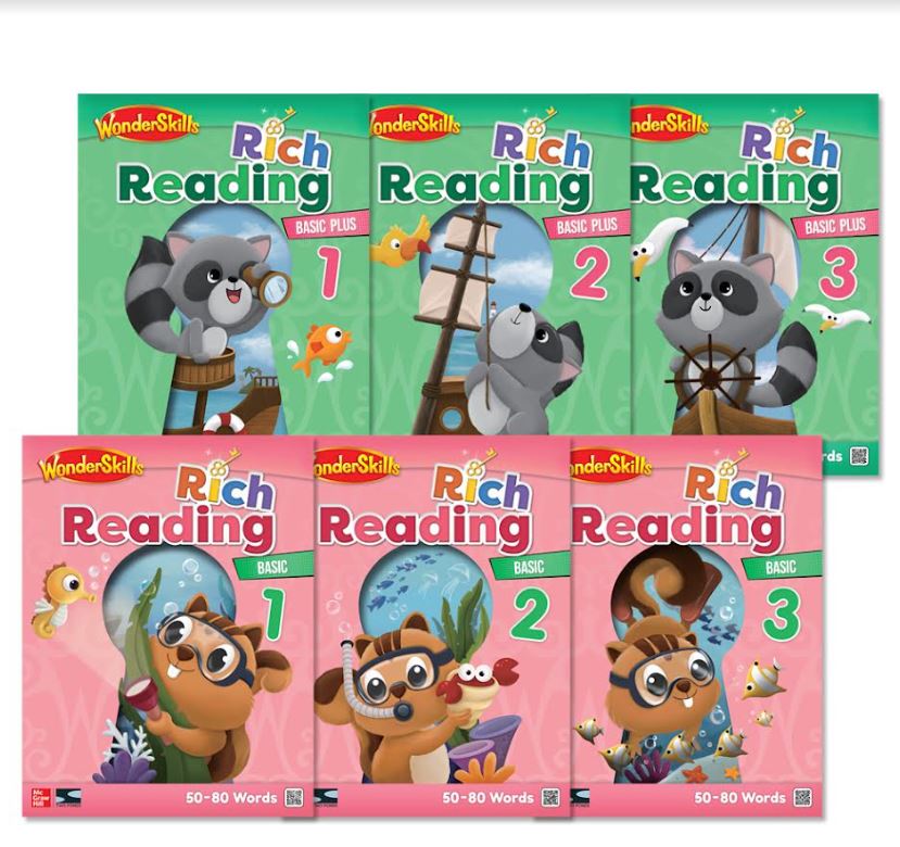 (풀세트) WonderSkills Rich Reading Basic,Basic Plus 1~6 Set